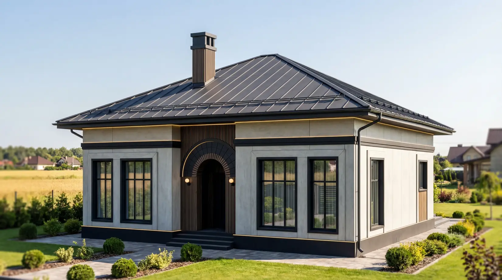 Одноэтажные дома — фото 18